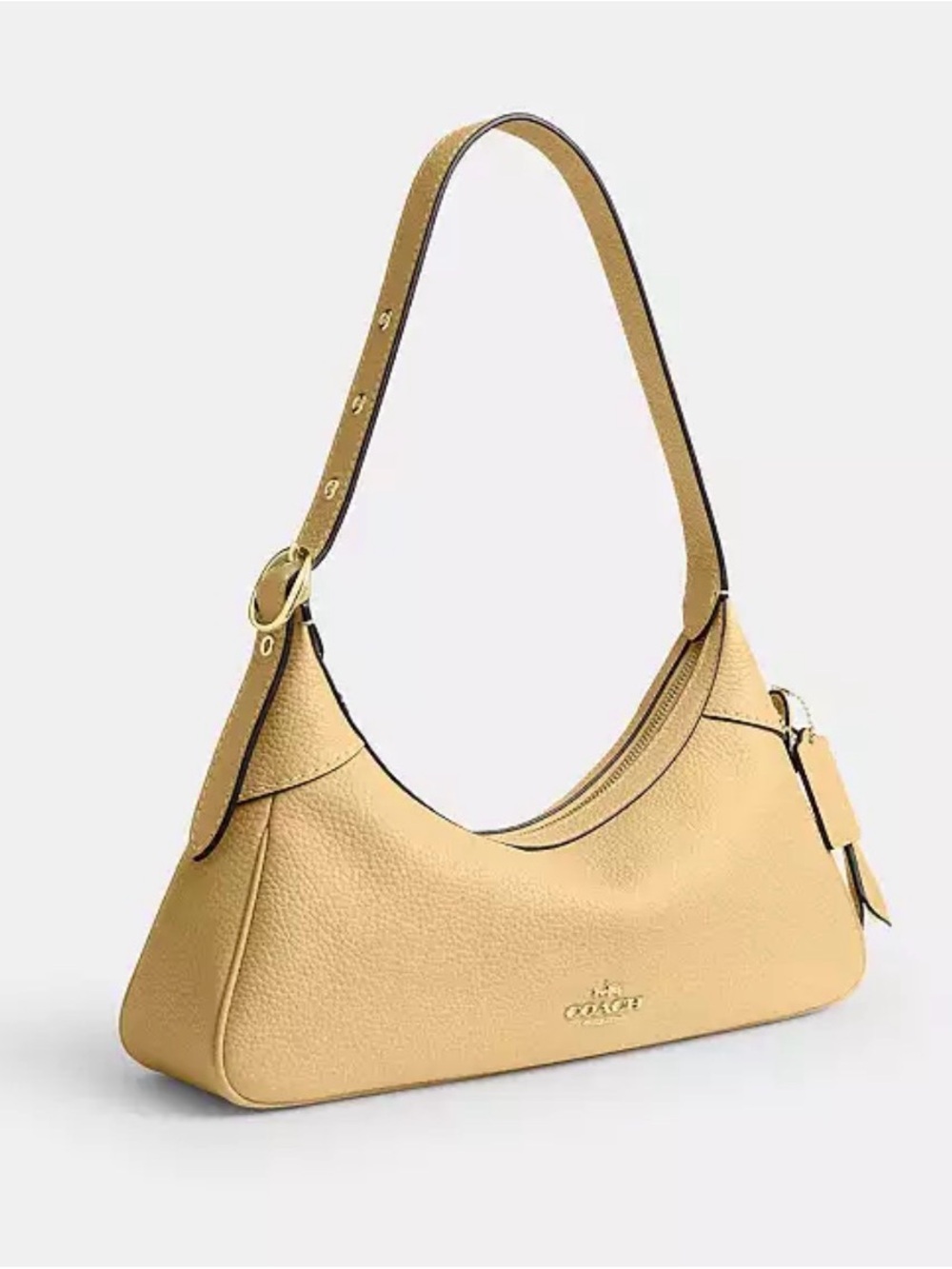 Coach Ella Small Shoulder Bag Yellow/ Soft Gofd - Picture 9 of 9